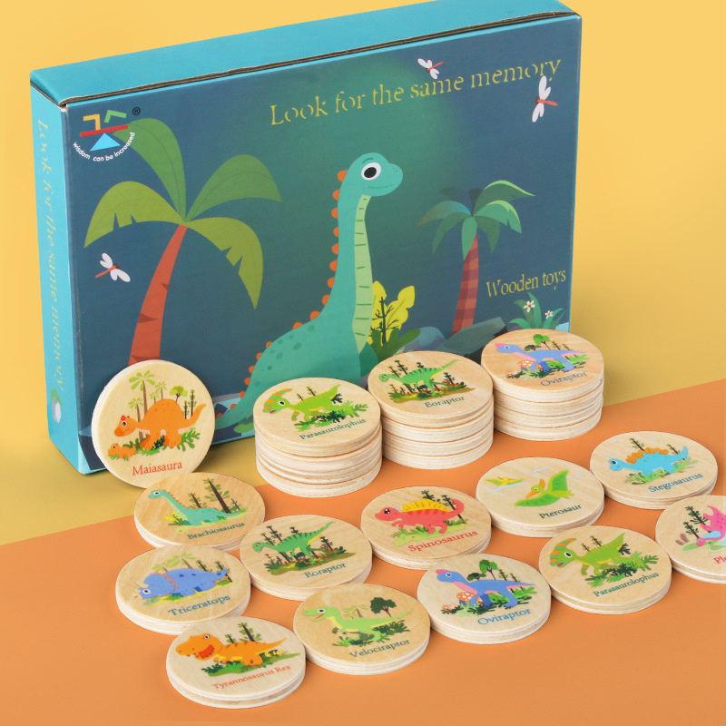 Board Game Nature - Игра на память, соответствующая игрушку динозавра,