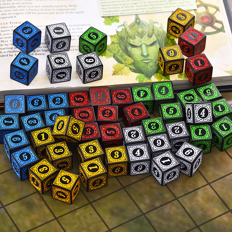 Board Game Viral - 10 шт./компл. набор акриловых кубиков D6,