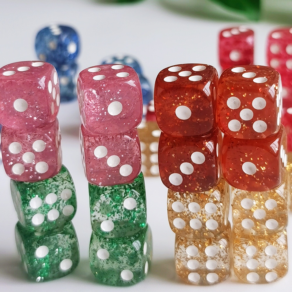 Набор из 10 шт. блестящих куби – обзор и цена Board Game Viral